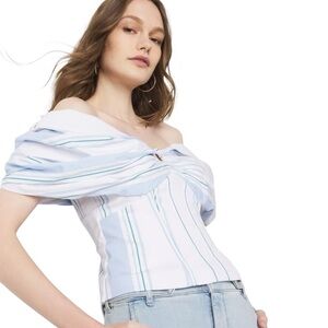 NWT White House Black Market Petite Drama Sleeve Bustier